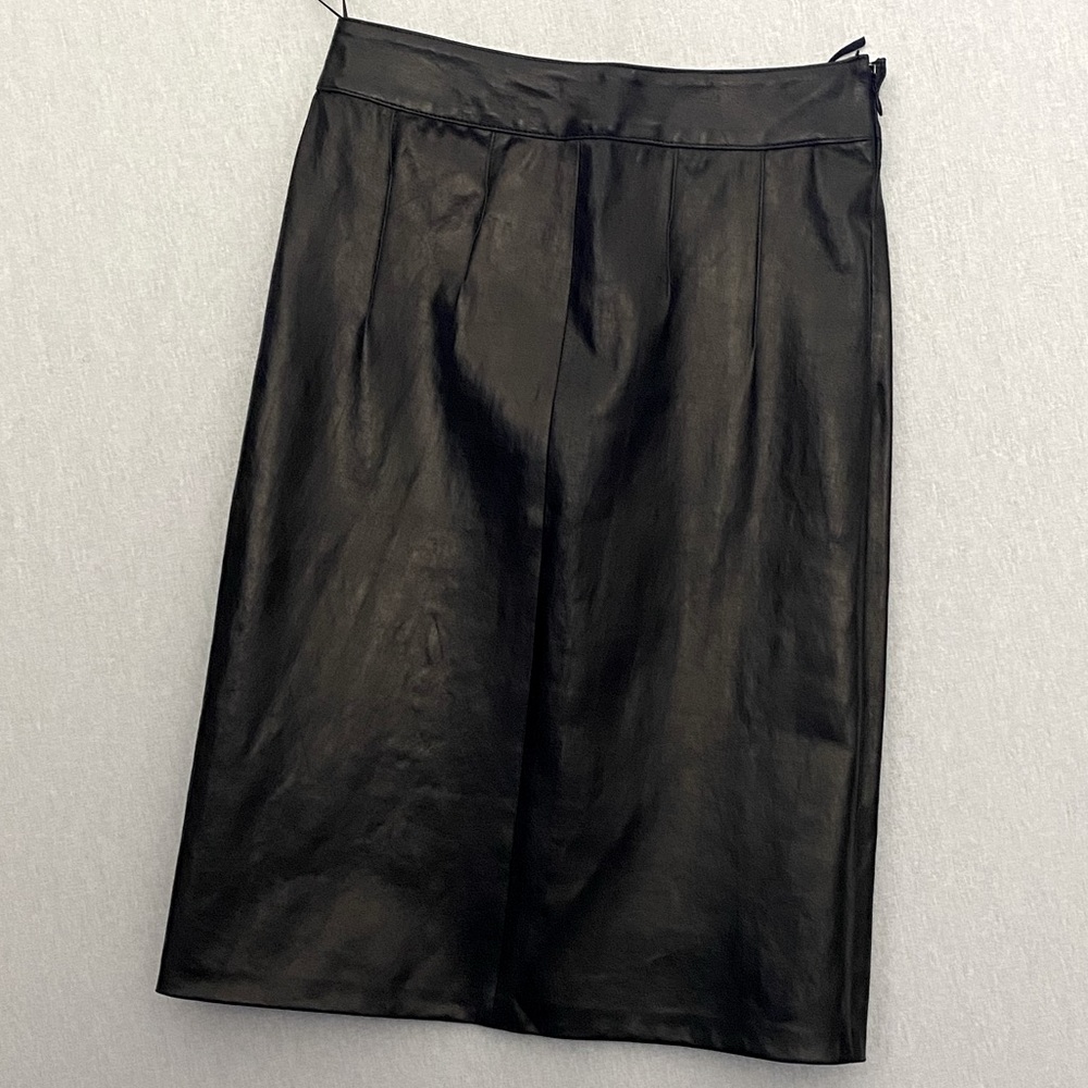 EMMA BLACK Genuine Leather Skirt